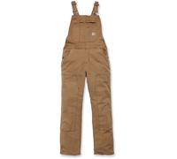 Carhartt Crawford Double Front Bib Overall Salopette, Brown, XL aux Femmes
