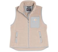 Carhartt Sherpa Gilet en polaire pour dames, beige/gris, Taille XL