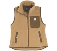Carhartt Sherpa Gilet en polaire pour dames, brun sable, Taille M