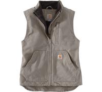 Carhartt Lined Mock Neck Vest Gilet à col Montant doublé en Sherpa, Taupe Grey, L aux Femmes