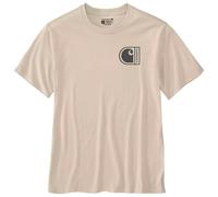 Carhartt - Short-Sleeve C Graphic T-Shirt - T-shirt - M - oat milk