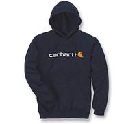 Carhartt Signature Logo, sweat à capuche L Bleu Foncé Bleu Foncé