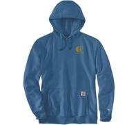 Carhartt Signature Logo Sweat à capuche coupe décontractée, bleu, taille L pour homme