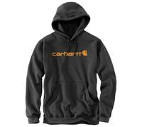 Carhartt - Signature Logo Sweatshirt - Sweat à capuche - XL - carbon heather / carhartt gold