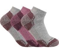 Carhartt Sneaker, Lot de 3 chaussettes M Gris/Fuchsia Gris/Fuchsia