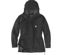Carhartt Super Dux, veste textile longue pour femmes XS Noir Noir