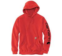 Carhartt Sweat à capuche à manches moyennes pour homme (tailles standard et grandes tailles), Cassis chiné, Small