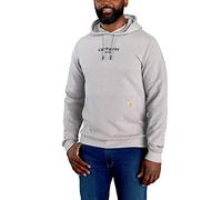Carhartt Sweat à capuche pour homme Lightweight Logo Graphic, Asphalt Heather, M grande taille