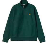 Carhartt - Sweat demi-zippé - Half Zip American Script Sweat Dark Fir en Coton - Taille M - Vert Vert M
