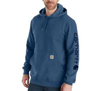 Carhartt Sweat graphique ample à poids moyen avec logo sur la manche pour homme, Deep Ocean Heather, XX-Large