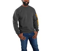 Carhartt Sweat-shirt à col rond pour homme, Gris, S grande taille