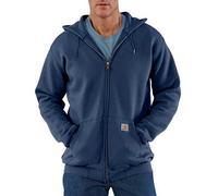 Carhartt Sweat-Shirt Ample à Fermeture éclair intégrale pour Homme, Bleu Marine, Large Haut