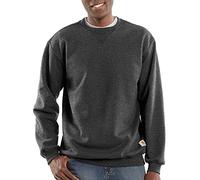 Carhartt Sweat-Shirt Mi-Épais avec Col Ras-de-cou Loose Fit Homme, Carbone chiné (Carbon Heather), L