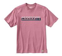 Carhartt T-shirt à manches courtes et logo Graphic pour homme, Foxglove Heather, M