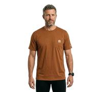 Carhartt T-shirt Force Pocket – manches courtes, poche, coupe décontractée – Marron 2XL Homme