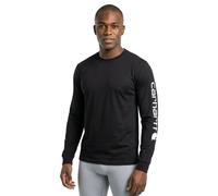 Carhartt T-shirt manches longues Sleeve EK231 – 100% coton, logo sur la manche – Noir taille M