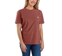 Carhartt T-Shirt Ample à Manches Courtes et Poches K87 Shirt Femme, Marron, M