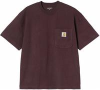 Carhartt - T-shirt confortable en coton - S/S Work Pocket T-Shirt Palisander en Coton - Taille L - Bordeaux Bordeaux L