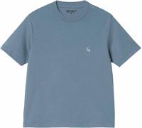 Carhartt - T-shirt en coton biologique - S/S Luca T-Shirt W Angelite pour Femme - Taille S - Bleu Bleu S