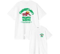 Carhartt - T-shirt en coton biologique - S/S Pronto T-Shirt White - Taille M - Blanc Blanc M