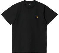 Carhartt - T-shirt en coton - S/S Chase T-Shirt Black / Gold - Taille XL - Noir Noir XL