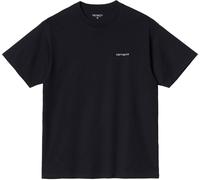 Carhartt - T-shirt en coton - S/S Script Embroidery T-Shirt Black / White - Taille XL - Noir Noir XL
