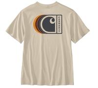 Carhartt T-Shirt Graphique léger à Manches Courtes et Dos en C pour Homme, Coupe décontractée, Lait d'avoine, XX-Large