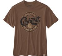 Carhartt T-Shirt à Manches Courtes léger à Manches Courtes pour Homme 106531, Bruyère de Canard Rouge, Taille L