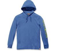 Carhartt Force Fishing Graphic Long-Sleeve Hooded T-Shirt Sweat à capuche, Bleu plume, S Homme