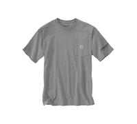 Carhartt T-shirt léger à manches courtes avec poche pour homme Motif voiture de rue, Bruyère cendrée patinée, Taille L