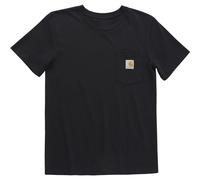 Carhartt T-shirt unisexe à manches courtes avec poche pour enfants, Noir/blanc, 2T