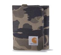 Carhartt Trois Volets, Portefeuilles durables pour Homme, Disponible en Cuir et Toile, Canard en Nylon (Camouflage), Taille Unique