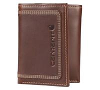Carhartt Trois Volets, Portefeuilles durables pour Homme, Disponible en Cuir et Toile Voyage, Marron, Taille Unique