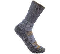 Carhartt Twin Knit Midweight Crew Chaussettes, gris, Taille XL