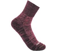 Carhartt Twin Knit Midweight Short Crew, chaussettes femmes L Fuchsia Fuchsia