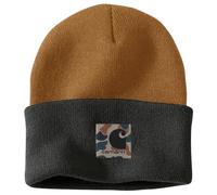 Carhartt Unisex Strickmütze Knit Camo Patch, Braun