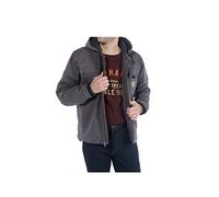 Carhartt Veste de Travail en Toile Lourde Délavée avec Doublure Sherpa Coupe Décontractée Homme, Gris (Gravel), L