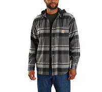 Carhartt Rugged Flex Flannel Fleece, veste en textile XXL Noir/Gris Noir/Gris