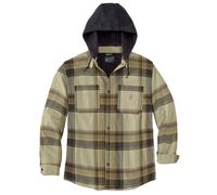 Carhartt Rugged Flex Flannel Hooded Chemise, brun, taille L pour homme