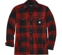 Carhartt Veste Flannel Sherpa-Lined Shirt Jac Red Ochre S