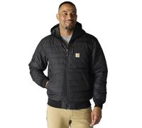Carhartt Veste imperméable à capuche légère et isolante pour homme Coupe décontractée, noir, Large