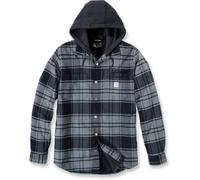 Carhartt Veste mi-saison en flanelle polaire doublée à capuche pour homme, Elm., L