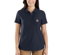 Carhartt W Polo À Manches Courtes Mi-épais avec Poche Coupe Décontractée Femme