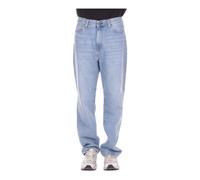 Carhartt WIP - Jean à la coupe classique - Aaron Pant Denim Blue Burst Washed pour Homme en Coton - Taille 42 FR - Blanc Blanc 42 FR