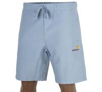Carhartt WIP American Script Sweat Short Bleu - Loose Fit Sweatshirt Short