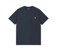 Carhartt Wip - American Script T-shirt - Homme - Tops - Bleu - Taille: 2XL