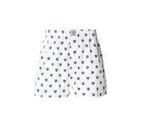 Carhartt Wip - Cotton Boxer Heart Print - Homme - Shorts - Blanc - Taille: L