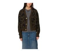 Carhartt Wip - Cardigan Camo Leo Jacquard Tamarind - Femme - Pulls - Vert - Taille: 36 FR