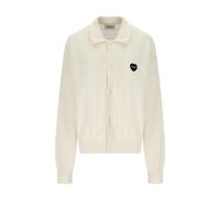 Carhartt Wip - Cardigan Naturel Brodé de Cœurs - Femme - Pulls - Beige - Taille: 38 FR