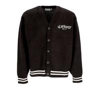 Carhartt Wip - Cardigan Noir Onyx à col en V - Homme - Pulls - Noir - Taille: L